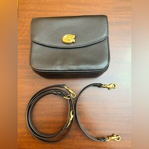 Coach Black Cassidy 19 Crossbody Bag with Gold Accents